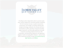 Tablet Screenshot of lobosvalley.com